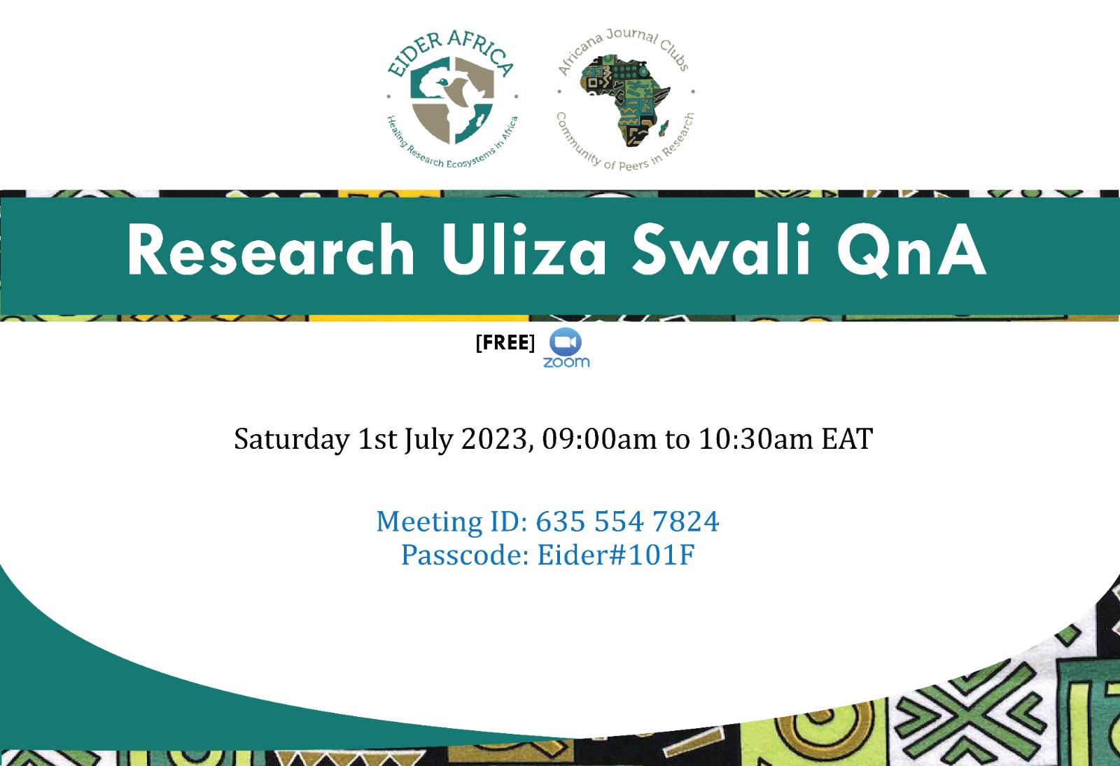 Research Uliza Swali QnA Session